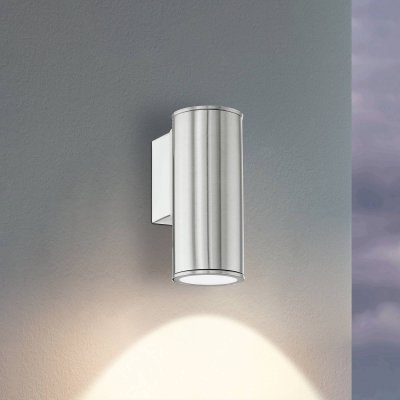 EGLO Applique ext&eacute;rieur 1X3W Acier inoxydable-Riga -  LIGHTING - 94106