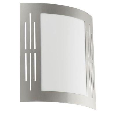 EGLO Applique ext&eacute;rieure Acier Inoxydable 1X15W-City -  LIGHTING - 82309