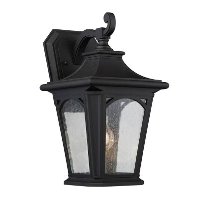 QUOIZEL Applique ext&eacute;rieure Bedford, noire mystic, moyen mod&egrave;le