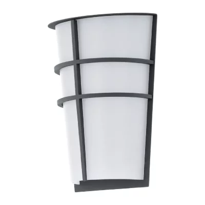 EGLO Applique ext&eacute;rieure demi-conique breganzo led h25 cm ip44 - anthracite