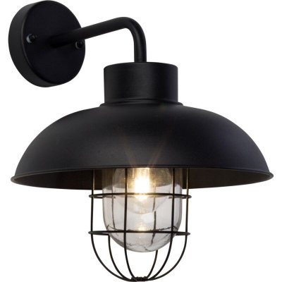 BRILLIANT Applique ext&eacute;rieure E27 max 60W noir Portland 