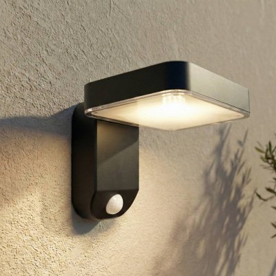 PRIOS Applique ext&eacute;rieure en plastique noir