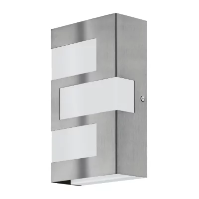EGLO Applique ext&eacute;rieure rectangulaire ralora led h24 cm ip44 - inoxydable