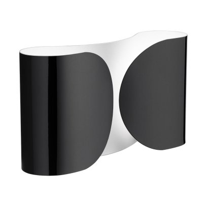 FLOS Applique Foglio m&eacute;tal noir / L 37 cm - 