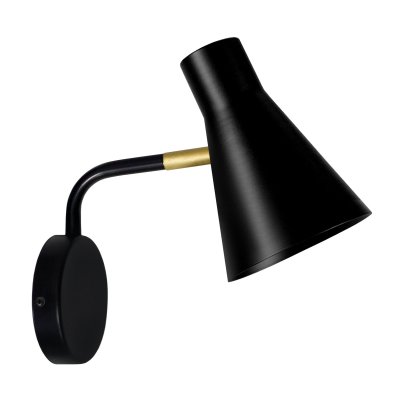 TOSEL Applique Funnel - Metal noir - E14 40W