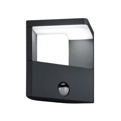 TRIO Applique ganges anthracite 1x9w smd led detecteur mouvement
