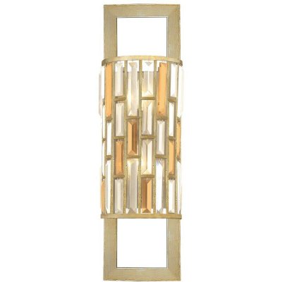 ELSTEAD Applique Gemma, argent et cristal, 20 cm