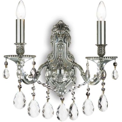 IDEAL LUX Applique gioconda argent 2x40w