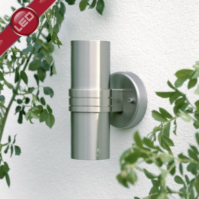 BRILLIANT Applique hanni acier 2x3w-g96230_82