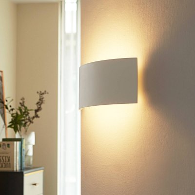 LINDBY Applique intemporelle Naike en pl&acirc;tre