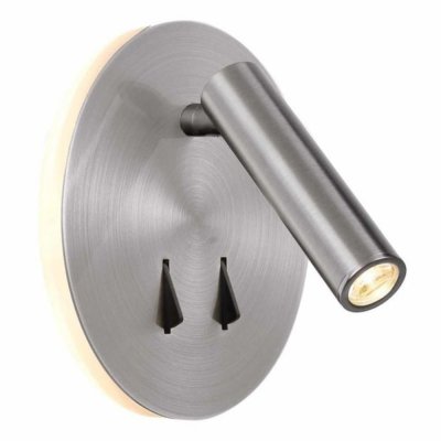 MANTRA Applique led t&ecirc;te de lit Cayman nickel satin&eacute; - Argent