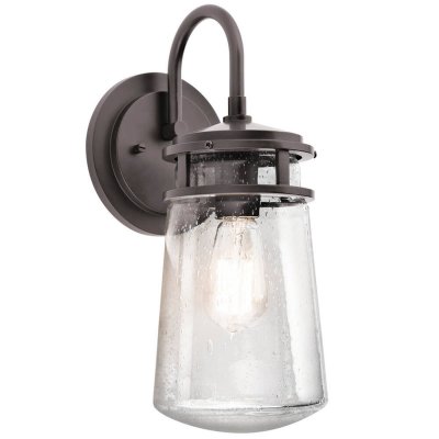 KICHLER Applique Lyndon, bronze et verre, moyenne