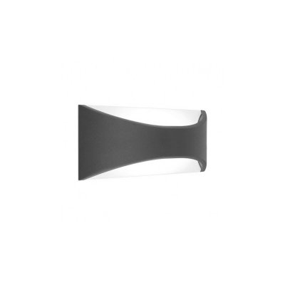 MIIDEX Applique mural led 12 w 230 v 3000k anthracite ip65 EL-70421