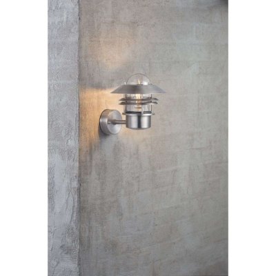 NORDLUX Applique murale acier galvanis&eacute; de jardin blok 23 cm