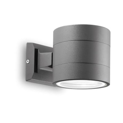 IDEAL LUX Applique murale Anthracite SNIF ROUND 1 ampoule