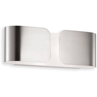 IDEAL LUX Applique murale Chrom&eacute;e CLIP 2 ampoules Largeur 25 Cm