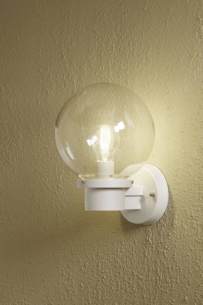 KONSTSMIDE Applique murale ext&eacute;rieure  Nemi 60 W blanc