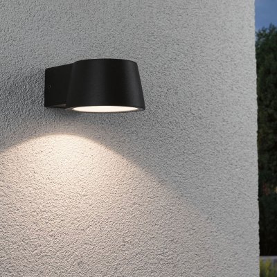 PAULMANN Applique murale ext&eacute;rieure LED Capea 5 W IP65 3000K alu noir