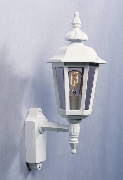 KONSTSMIDE Applique murale ext&eacute;rieure Pallas Up 518-250 E27 60 W blanc