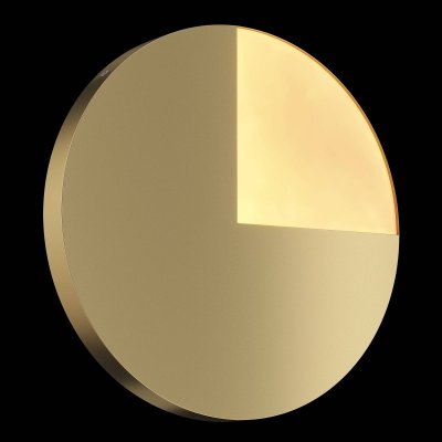 MAYTONI Applique murale Led 10W moderne et &eacute;l&eacute;gante circulaire dor&eacute; &oslash; 38,1 cm