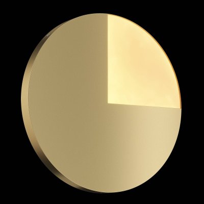 MAYTONI Applique murale Led 12W moderne et &eacute;l&eacute;gante circulaire dor&eacute; &oslash; 44,8 cm