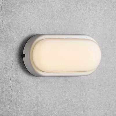 NORDLUX Applique murale LED d'ext&eacute;rieur moderne ovale blanche avec IP 54 &eacute;lev&eacute;