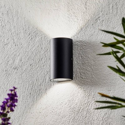 NORDLUX Applique murale noire de jardin led rold 16 cm