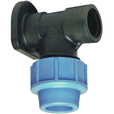 SOMATHERM Applique murale Plastique pour tube PE D25 - F20/27- Serrage ext&eacute;rieur