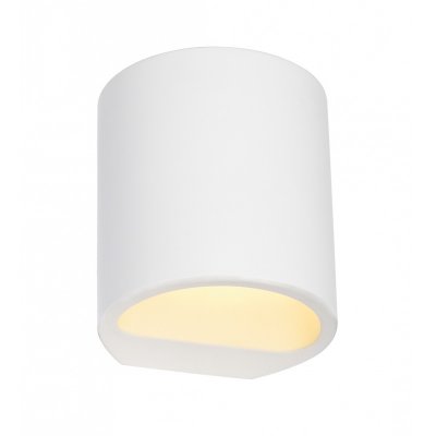 SLV Applique murale ronde Plastra 104 pl&acirc;tre H12 cm - Blanc