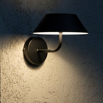 LUMISKY Applique murale solaire NERIO noir H19cm