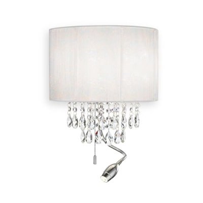 IDEAL LUX Applique opera blanc 2x40w + 1x1w