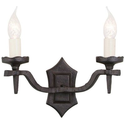 ELSTEAD Applique rectory h 16cm 2x60w noir