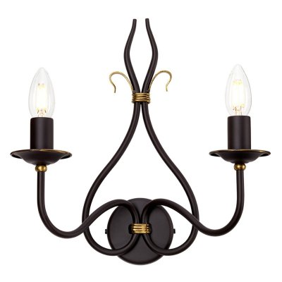 ELSTEAD Applique Windemere, rouille / or, 2 ampoules 