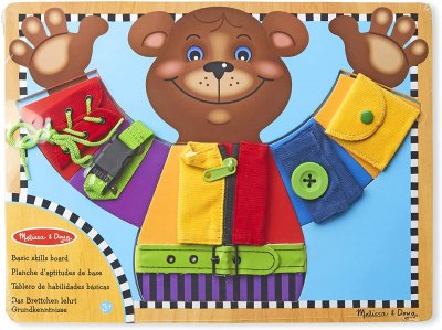 MELISSA & DOUG Apprendre, boutonner, lacer, fermer