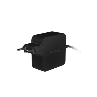 UNISEX Approx Chargeur Universel pour Ordinateur Portable USB-C 45W Noir