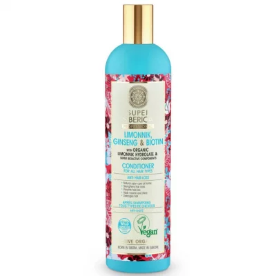 NATURA SIBERICA Apr&egrave;s-shampoing Schisandra et Ginseng tous types de cheveux 400ml