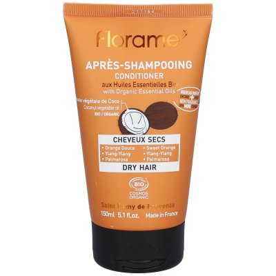 FLORAME Apres Shampooing 200ml Cheveux Secs Aux Huiles Essentielles Bio