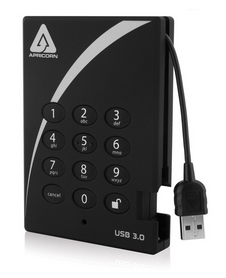 APRICORN  Aegis Padlock Fortress 1tb Disque Dur Externe 1 To Noir