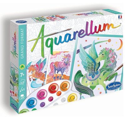 SENTOSPHERE Aquarellum - Licornes et P&eacute;gases Multicolore Sentosph&egrave;re