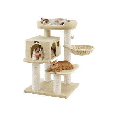 FEANDREA Arbre &agrave; chat 112 cm beige
