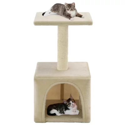 VIDAXL Arbre &agrave; chat avec griffoirs en sisal 55 cm Beige  - Beige