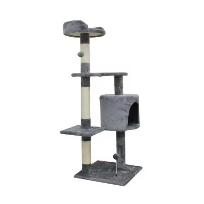 GENERIQUE Arbre &agrave; chat  JASPER - 40 x 40 x 114 cm - Gris