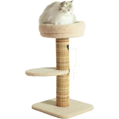 ZOLUX Arbre &Agrave; Chat  Bor&eacute;al 70 Cm Beige Avec Poteau Sisal Et Couchage Amovible