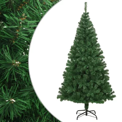 Arbre de no&euml;l artificiel avec branches &eacute;paisses vert 240 cm pvc