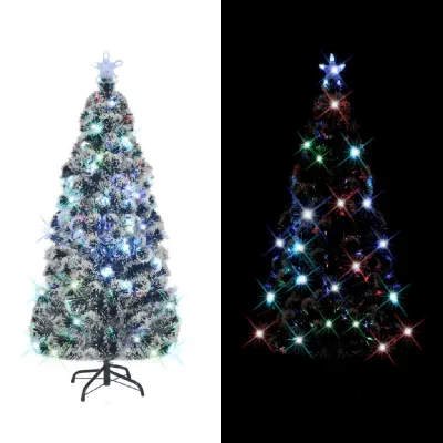 Arbre de No&euml;l artificiel et support/LED 150 cm Fibre optique
