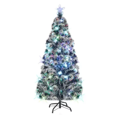 Arbre de No&euml;l artificiel et support/LED 180 cm Fibre optique
