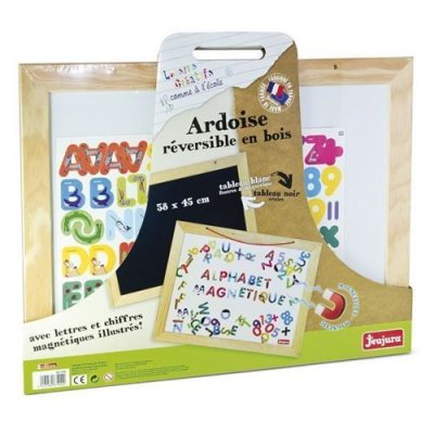 JEUJURA Ardoise en Bois Abc et Chiffres