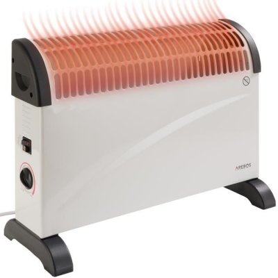 AREBOS  Convecteur &Eacute;lectrique Radiateur   avec Thermostat   R&eacute;glable   2000 W   Antigel