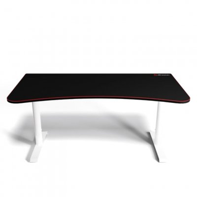 Arena 4 pieds 4 roulettes rectangulaire acier tapis de souris blanc