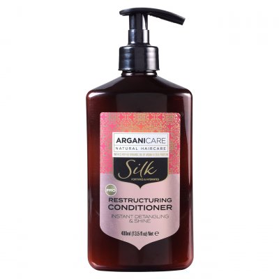 ARGANICARE  Apr&egrave;s-shampooing Restructurant Prot&eacute;ine de Soie 